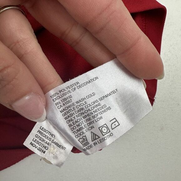 Greg Norman PlayDry OCEAN COURSE KIAWAH ISLAND Red Polo Shirt S/S Sz L Poly - Picture 9 of 10